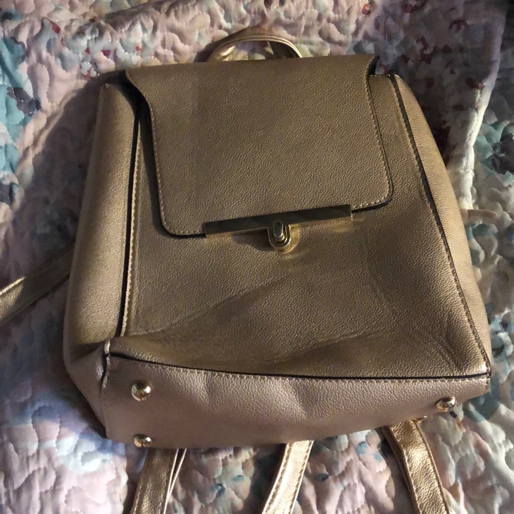 Metallic Shimmer Brown Copper Backpack